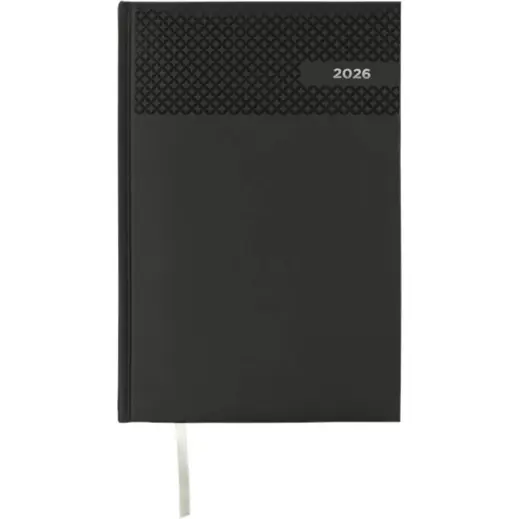 2026 Velvet Touch Diamond A4 Diary Black Front